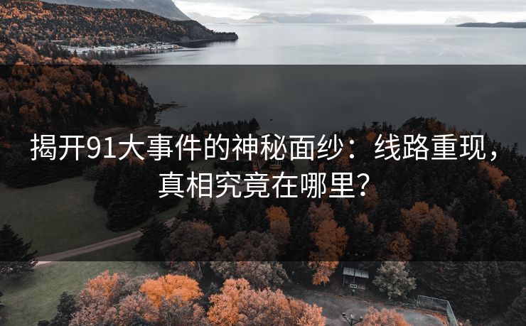 揭开91大事件的神秘面纱：线路重现，真相究竟在哪里？
